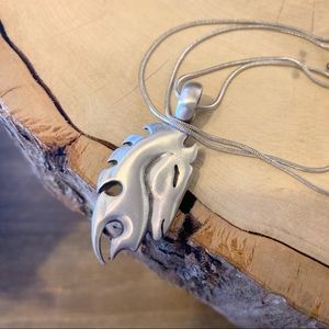 Pewter Horse Charm Pendant Necklace